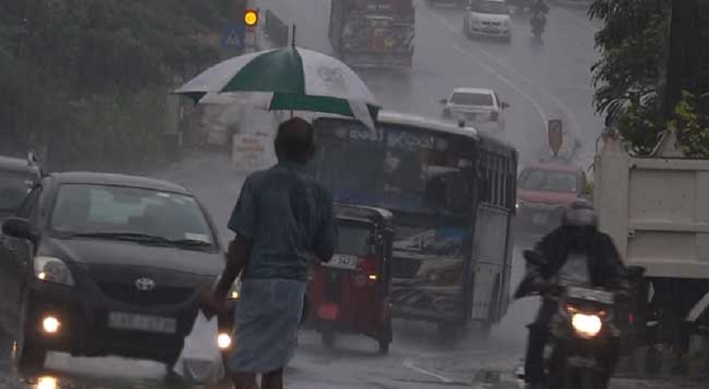 நாட்டின் பலப்பகுதிகளில் 100 மி.மீற்றர் மழை பெய்யும்!