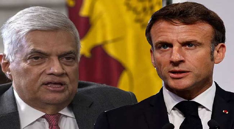 பிரான்ஸ் ஜனாதிபதி மக்ரோனை சந்தித்தார் ரணில்!