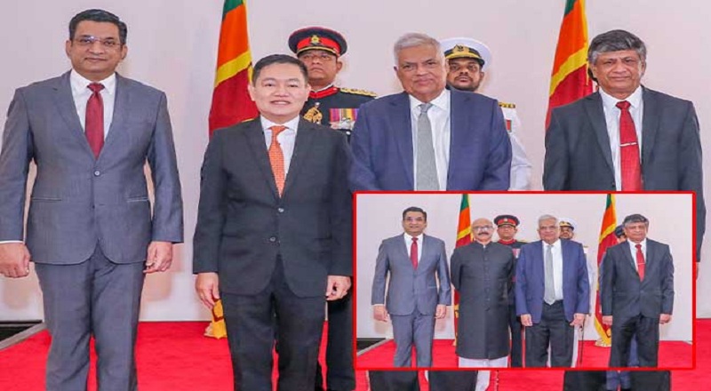 இலங்கைக்கான புதிய தூதுவர்கள் தமது நற்சான்றிதழ்களை கையளித்தனர்!