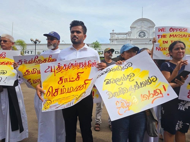 யுத்த குற்றத்தின் சாட்சி செம்மணி! கொழும்பில் மாபெரும் போராட்டம்