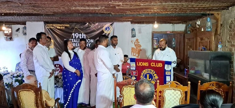 பாடுமீன் லயன்ஸ் கழகத்தின் 19வது தலைவராக பதவியேற்ற லயன் எஸ்.மனோகரன்