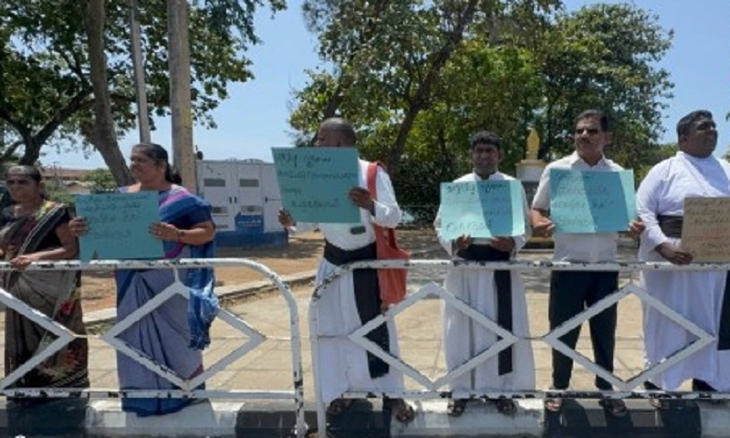 இனப்படுகொலைக்கு சர்வதேசத்தில் விசாரணை வேண்டும்! கிறிஸ்தவ ஒன்றியம் போராட்டம்