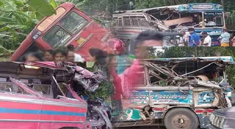 மொனராகலையில் இரு பேருந்துகள் நேருக்கு நேர் மோதி கோர விபத்து - சாரதி பலி, 22 பேர் படுகாயம்!