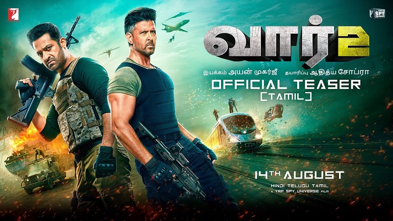 5 நாட்களில் 300 கோடி வசூலித்த “வார் 2” திரைப்படம்
