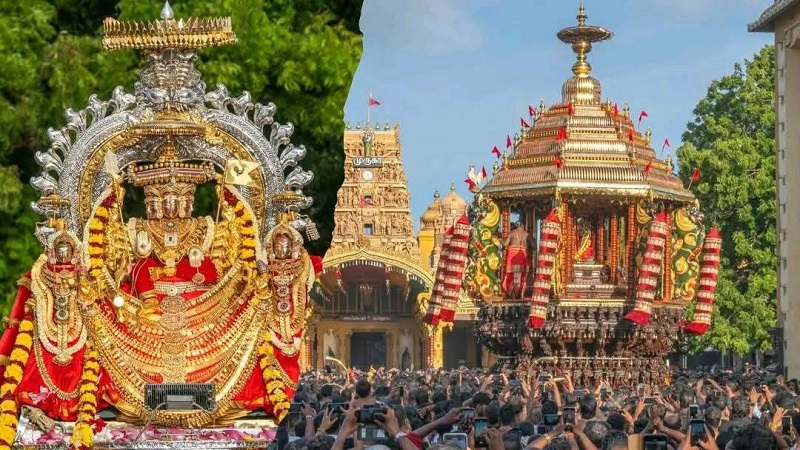 தேரில் ஆரோகணித்து அடியவர்களுக்கு அருள்பாலித்தார் நல்லூர்க் கந்தன்!