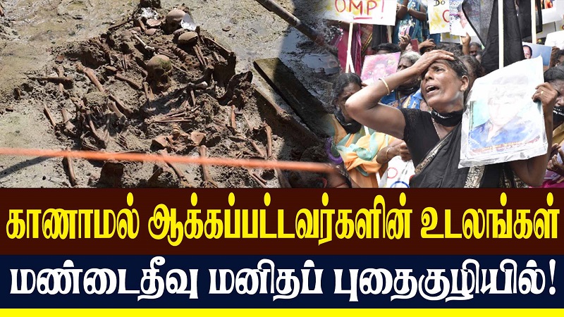 காணாமல் ஆக்கப்பட்டவர்களின் உடலங்கள் மண்டைதீவு மனிதப் புதைகுழியில்!  (வீடியோ இணைப்பு)