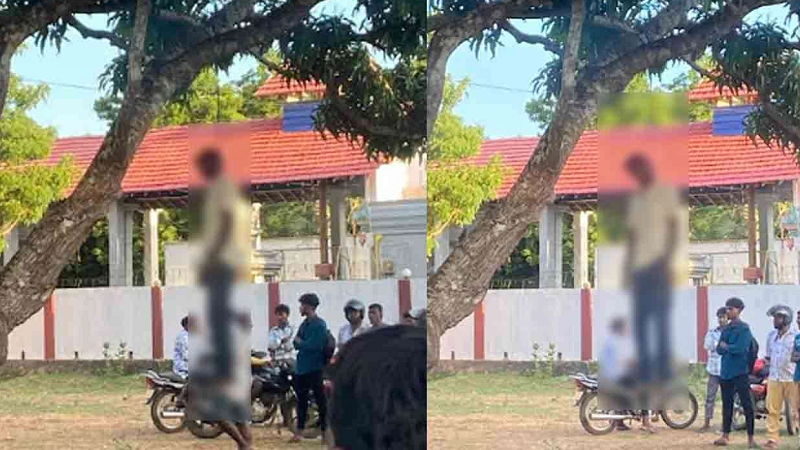 ஆலய வளாகத்தில் தூக்கில் தொங்கிய நிலையில் சடலம் மீட்பு