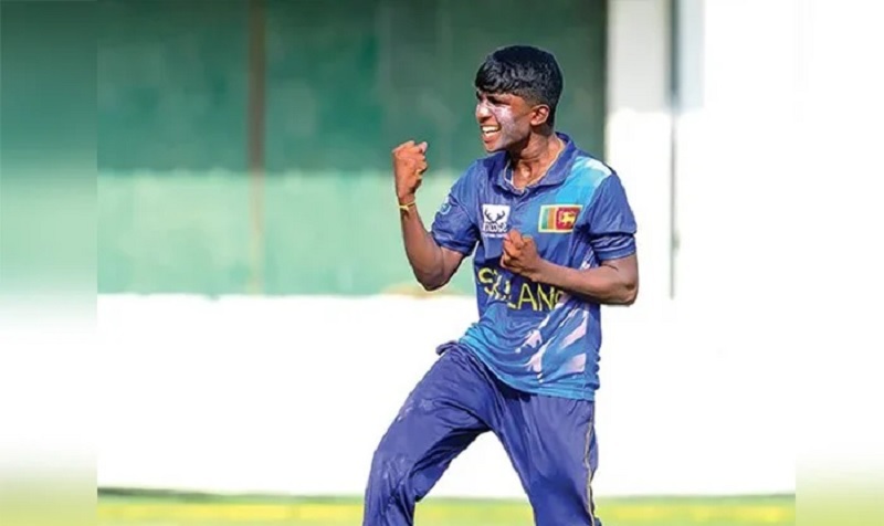 இலங்கை U-19 அணியில் சிறப்பாக விளையாடி வரும் யாழ்ப்பாணம் ஹார்ட்லி கல்லூரி வீரர் விக்னேஷ்வரன் ஆகாஷ்