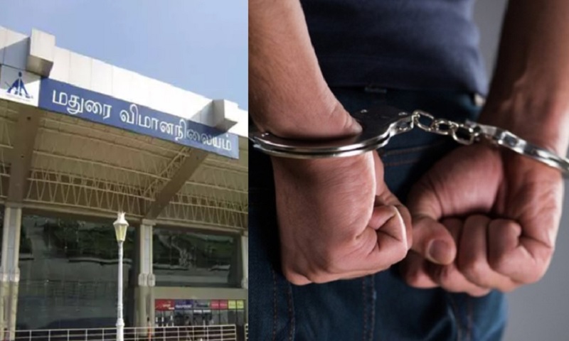 மதுரை விமான நிலையத்தில் 8 கோடி மதிப்பிலான போதைப்பொருளுடன் இருவர் கைது