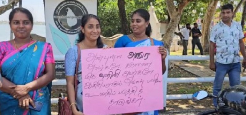 இலங்கை பட்டதாரிகள் சங்கத்தினால் மட்டக்களப்பில் போராட்டம்!