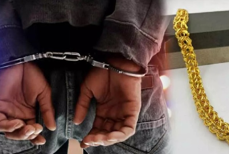திருட்டு குற்றத்தில் கைதாகி விடுதலையானவர் மீண்டும் சங்கிலி அறுத்து கைது!