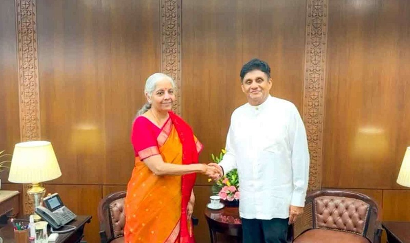 இந்திய நிதியமைச்சர் நிர்மலா சீதாராமனை சந்தித்த சஜித்!