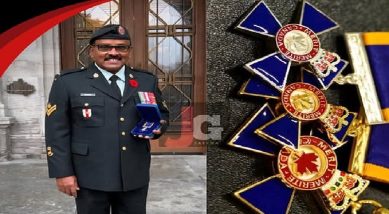 கனடாவின் உயரிய இராணுவ விருதை பெற்ற ஈழத்தமிழர்!