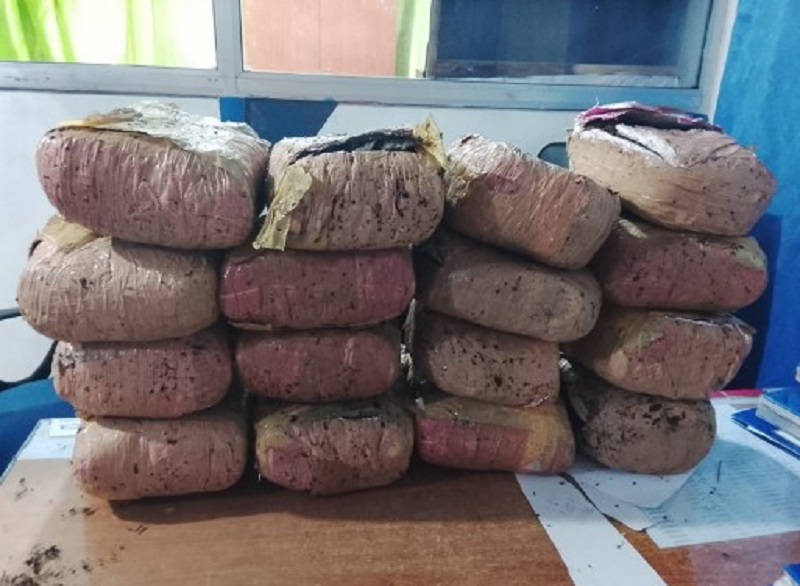 கிளிநொச்சியில் வீடொன்றிலிருந்து பெரும் தொகையான கஞ்சா மீட்பு!