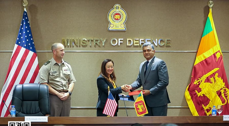 இலங்கை மற்றும் அமெரிக்காவிற்கு இடையில் புரிந்துணர்வு ஒப்பந்தம் ஒன்று கைச்சாத்து!