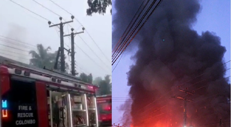 அட்டைப் பெட்டி உற்பத்தி தொழிற்சாலையில் தீவிபத்து!