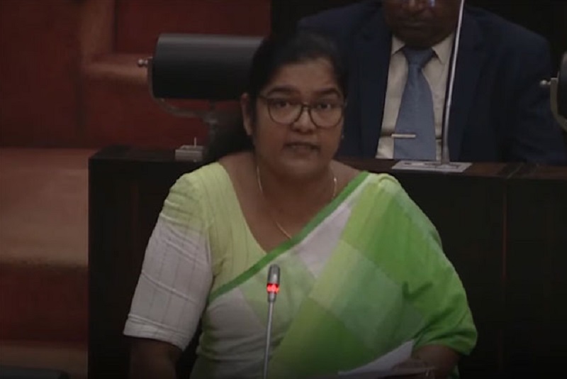 பாலின அடிப்படையிலான வன்முறை!  சின்னம் அணியும் பெண் பாராளுமன்ற உறுப்பினர்கள்!