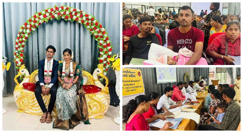 யாழ்ப்பாணத்தில் 14 ஜோடிகளுக்கு பதிவு திருமணம் செய்யும் நிகழ்வு!