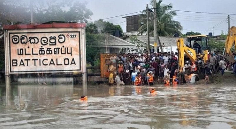 மட்டக்களப்பு மாவட்டத்தில் அதிக மழைவீழ்ச்சி பதிவு!