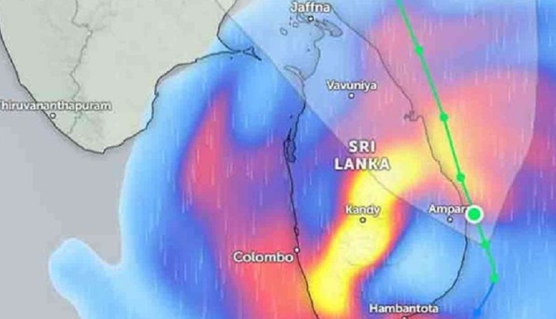 அவசர எச்சரிக்கை: இலங்கைக்கு அருகில் உருவான தித்வா புயல்