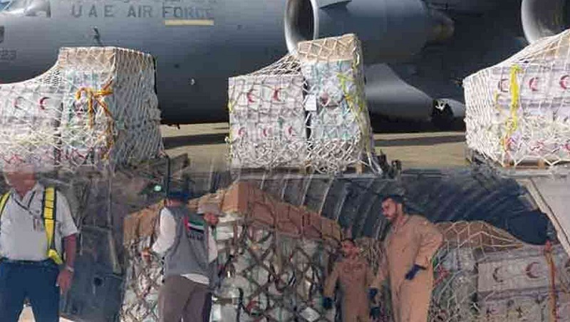 ஐக்கிய அரபு இராச்சியத்திலிருந்து நிவாரணப் பொருட்களுடன்  மேலும் 02 விமானங்கள் இலங்கைக்கு வருகை!