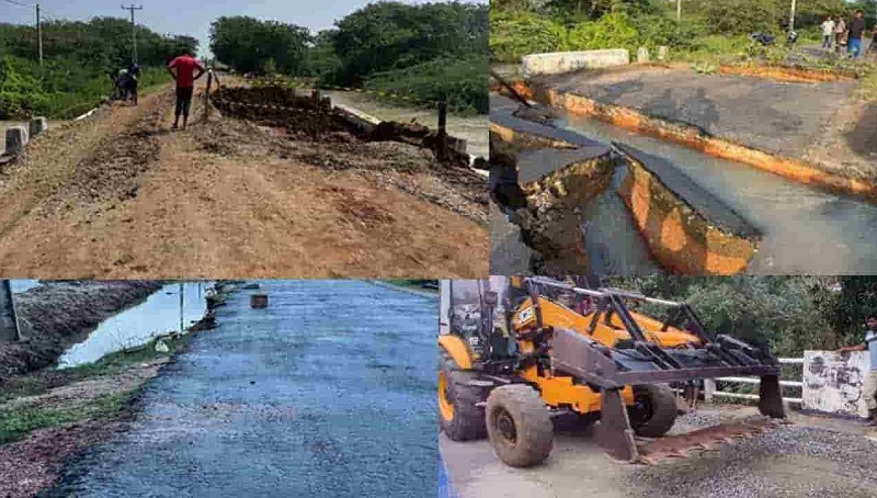 வட மாகாணதில் பாதிக்கப்பட்டிருந்த வீதிகள் சீரமைக்கப்பட்டு பாவனைக்கு!