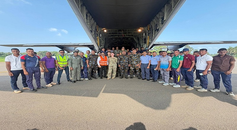 அமெரிக்காவின் நிவாரண பொருட்களுடன் யாழில் தரையிறங்கிய விமானம்!