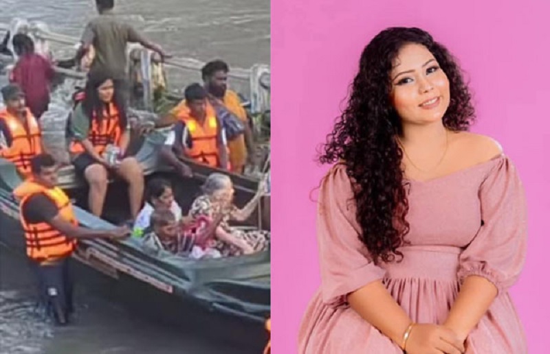 வெள்ள அனர்த்தத்தின் போது பலரின் உயிரை காப்பாற்றிய 19 வயது  யுவதி திடீரென மரணம்