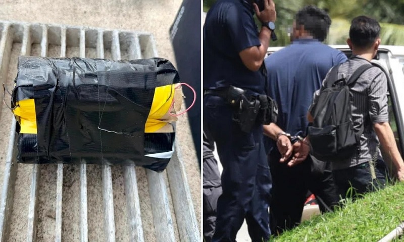 சிங்கப்பூரில் போலி வெடிகுண்டு வைத்த இந்திய வம்சாவளி இளைஞர் கைது