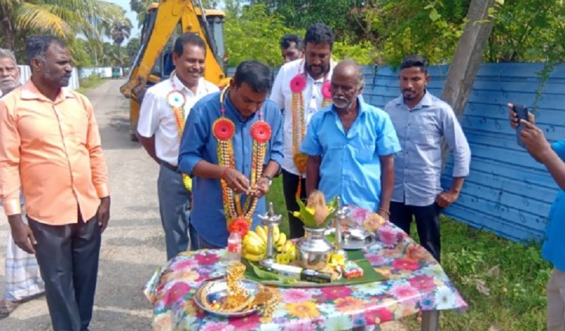 50 வருடங்களின் பின் அல்லைபிப்ட்டி, அலுமினியம் தொழிற்சாலை வீதி புனரமைப்பு!