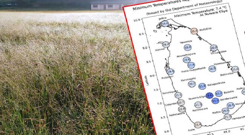 நுவரெலியாவில் குறைந்த பட்ச வெப்பநிலை பதிவு!