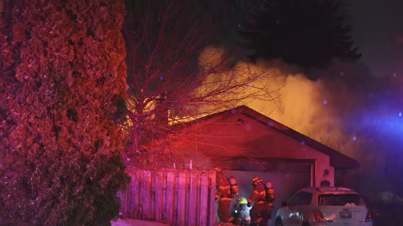 கனடாவில் வீடு ஒன்றில் ஏற்பட்ட தீ விபத்தில் ஒருவர் மரணம்