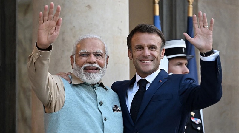 ஹோலி வாழ்த்து தெரிவித்த பிரான்ஸ் ஜனாதிபதிக்கு  நன்றி தெரிவித்த பிரதமர் மோடி
