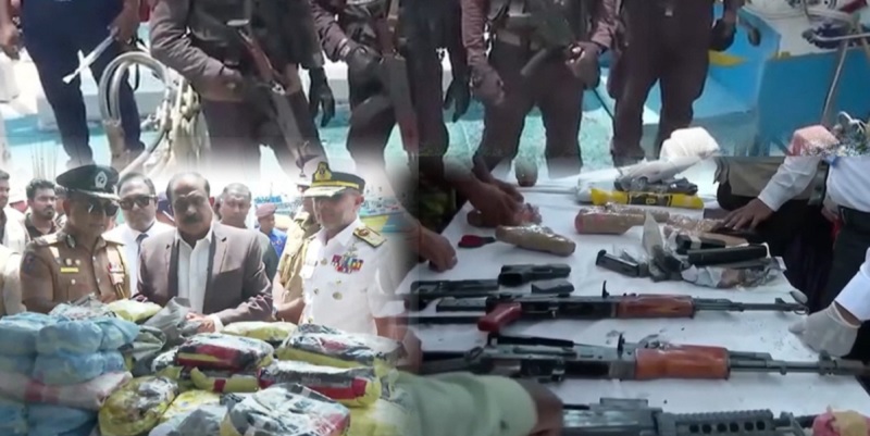தென்னிலங்கையில் மீட்கப்பட்ட 1000 கோடி பெறுமதியான போதைப்பொருட்கள் மற்றும் சட்டவிரோத ஆயுதங்கள்
