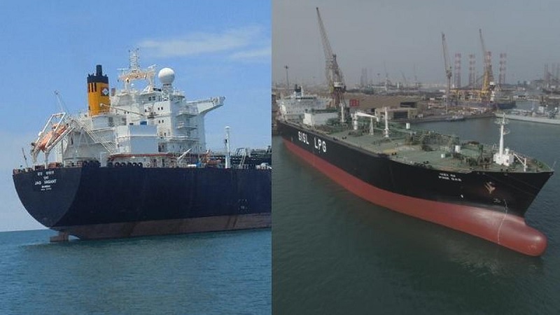 ஹோர்முஸ் ஜலசந்தியை கடந்த இந்தியாவின் இரண்டு எரிவாயு கப்பல்கள்