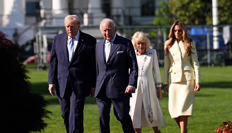 அமெரிக்கா சென்ற மன்னர் சார்லஸ் மற்றும் ராணி கமிலா