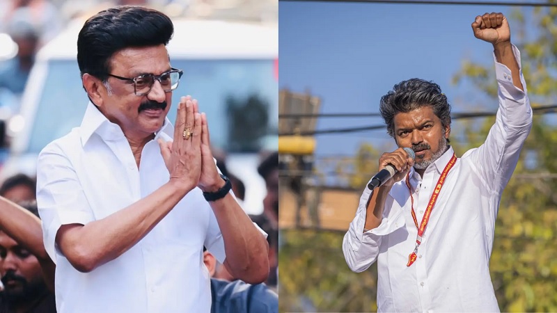 முதலமைச்சராக பொறுப்பேற்ற விஜய்க்கு வாழ்த்து தெரிவித்த தி.மு.க. தலைவர் மு.க.ஸ்டாலின்