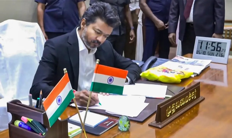 முதன்முறையாக சென்னை தலைமை செயலகம் வந்த முதலமைச்சர் விஜய்