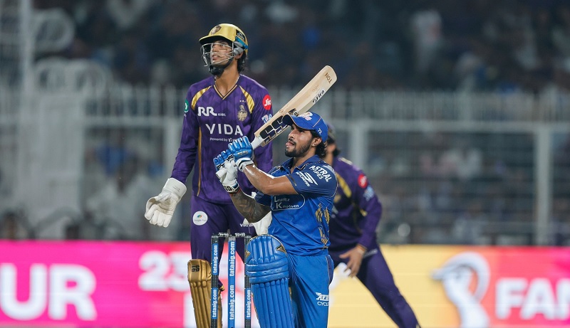 IPL M65 - கொல்கத்தா அணிக்கு எதிராக 147 ஓட்டங்கள் குவித்த மும்பை இந்தியன்ஸ்