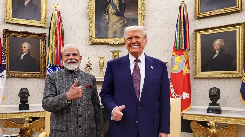 இந்திய பிரதமரின் 12 ஆண்டுகால சாதனைக்கு டிரம்ப் வாழ்த்து