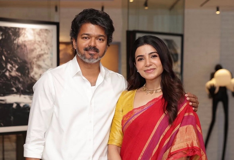 தமிழக முதல்வர் விஜய்யை சந்தித்த நடிகை சமந்தா