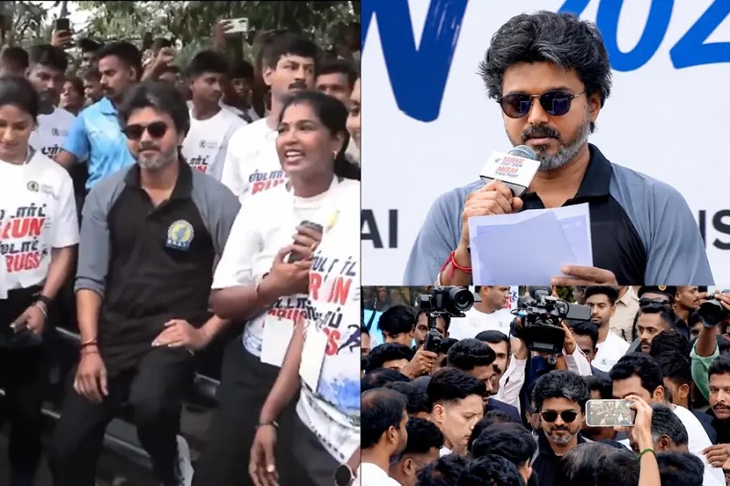 சர்வதேச போதைப்பொருள் எதிர்ப்பு ஓட்டத்தை ஆரம்பித்த தமிழக முதல்வர் விஜய்