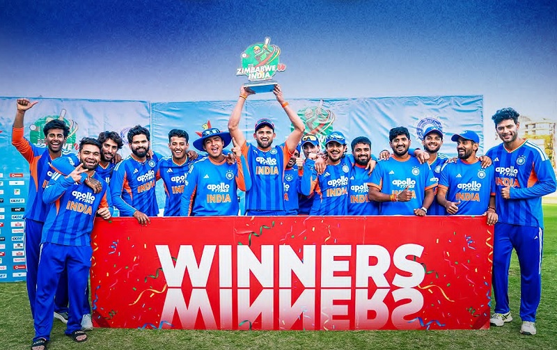 ஜிம்பாப்வே அணிக்கு எதிரான T20 தொடரை கைப்பற்றிய இந்தியா