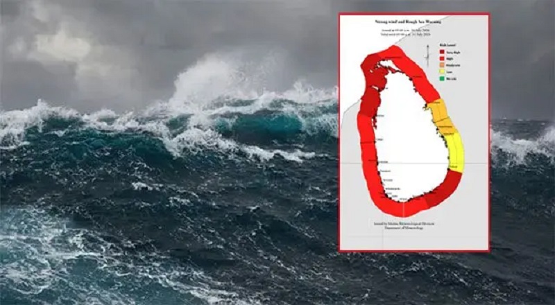 காங்கேசன்துறைமுகம் முதல் பொத்துவில் வரையான கடலோரப் பகுதிகளுக்கு சிவப்பு எச்சரிக்கை!
