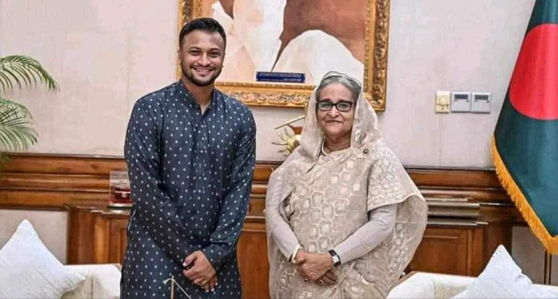 வங்கதேசத்தின் முன்னாள் கிரிக்கெட் வீரர் ஷகிப் அல் ஹசனின் வீடு மீது பெட்ரோல் குண்டு வீச்சு