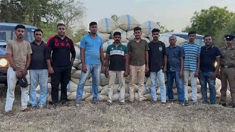 மொனராகலையில் 1,000 கிலோவுக்கும் அதிகமான கஞ்சாவுடன் இரண்டு சந்தேக நபர் கைது