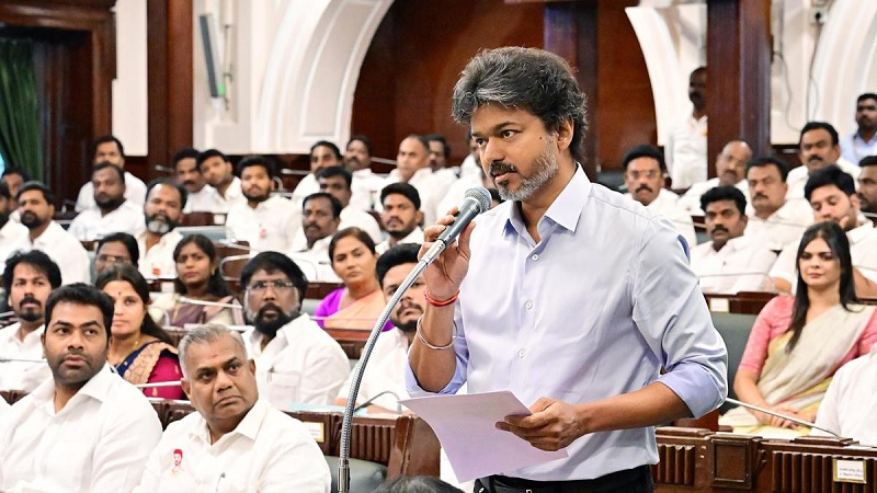 சென்னையில் புதிய சட்டமன்ற செயலகம் அமைக்க ரூ.1,200 கோடி திட்டத்தை அறிவித்த விஜய்