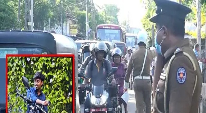 மோட்டார் சைக்கிளில் தவறி விழுந்த மாணவர் பேருந்து மோதி பலி  - சாரதி கைது