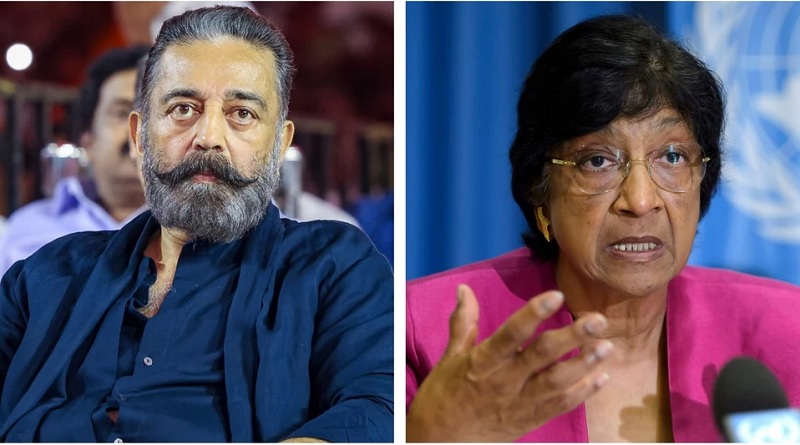 அமைதிக்கான நோபல் பரிசு பெற்ற நவி பிள்ளைக்கு நடிகர் கமல் வாழ்த்து