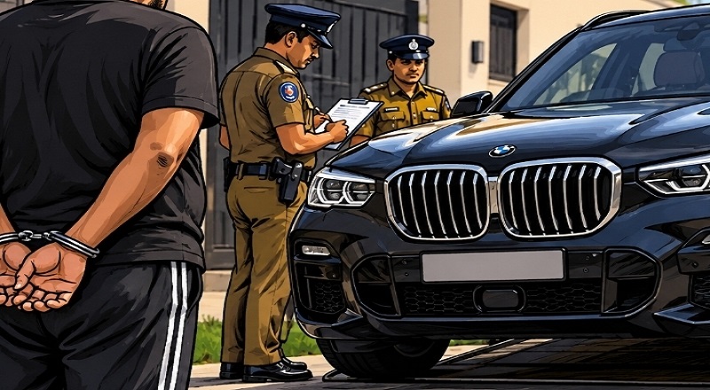 22 மில்லியன் ரூபாய் மதிப்புள்ள BMW சொகுசு வாகனத்தை முடக்க உத்தரவு
